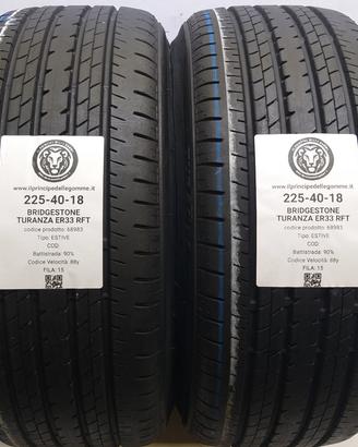 2 GOMME 225 40 18 BRIDGESTONE A68983