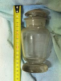 antico vaso vetro da farmacia 