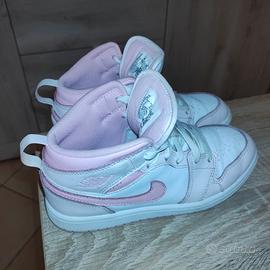 Jordan bianco rosa bimba 34