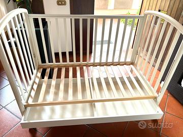 Lettino Ciak Pali laccato bianco