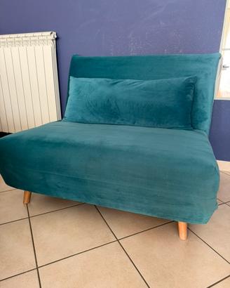 Poltrona letto NIO Maison du Monde velluto blu