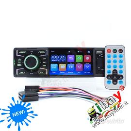 Stereo Autoradio 1 DIN HD Digital MP5 vivavoce blu