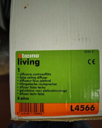 6 Diffusori sonori BTicino Living L4566 - NUOVO 