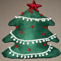 Cuscino a forma di Albero di Natale