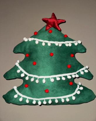 Cuscino a forma di Albero di Natale