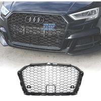 GRIGLIA PER AUDI A3 8V 16-19 PDC LOOK RS3 NERO LUC