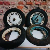 Mozzi e cerchi per Lambretta 