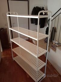 SCAFFALE IKEA in metallo bianco laccato