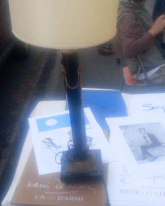 lampada da tavolo primi 900 in marmo nero