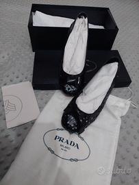 Ballerine bellissime Prada in vernice, come nuove.