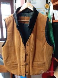 Giubbino in pelle imbottito