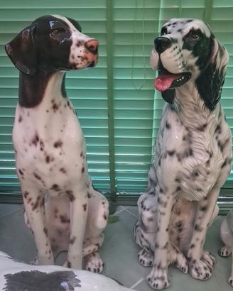 Cani da caccia in ceramica made in Italy 