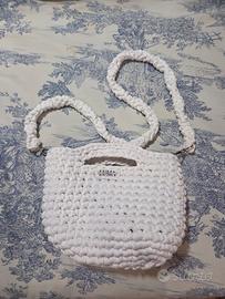 borsa bianca uncinetto 