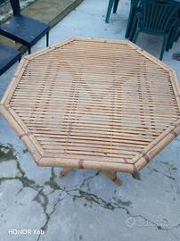 tavolo in bambu richiudibile 100x100