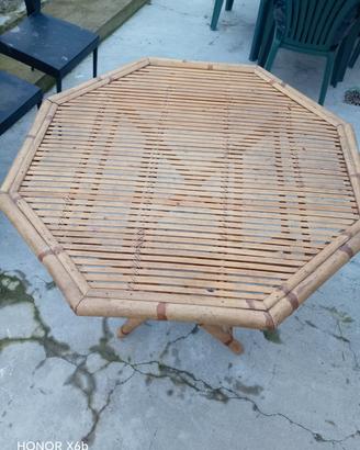 tavolo in bambu richiudibile 100x100