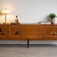 Mobile credenza bar vintage anni ’50/’60 in noce