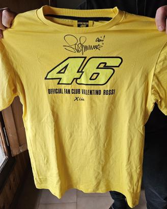 Maglietta Valentino Rossi fan club autografata