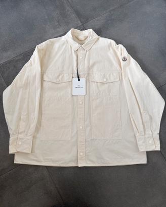 Overshirt / Camicia Moncler avorio con tasconi