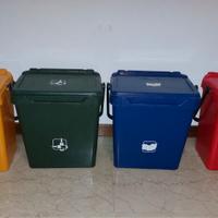 Bidoni plastica per raccolta differenziata - NUOVI