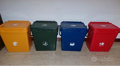 Bidoni plastica per raccolta differenziata - NUOVI