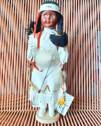 Bambola indien art Eskimo anni '70 principessa