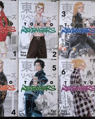 Manga Tokyo Revengers volumi 1-6 J-Pop ITA