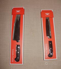 N. 2 Coltelli lama acciaio. Marca PADERNO. NUOVI