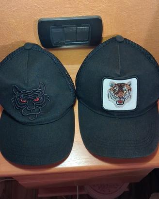 Lotto 2 Cappelli Trucker Neri