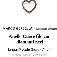 anello oro e  diamantini neri