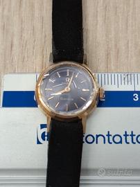 Omega Genève Oro Donna - Quadrante Blu - Meccanico