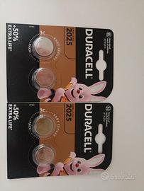4 batterie Duracell CR2025 per telecomandi e altro