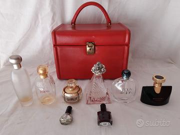 Profumi da collezione beauty case anni '70 vintage