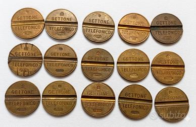 Lotto 15 Gettoni Telefonici Italiani Vintage