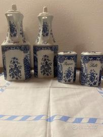 Set da tavola porcellana “old English” bianco-blu