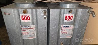 Cisterna zincata 500 litri