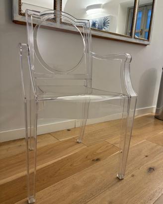 SET 4 SEDIE IN PLEXIGLASS TRASPARENTE STILE GHOST
