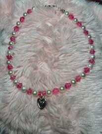Collana fatta a mano con cuoricino