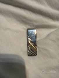 Fermasoldi in argento e oro 750