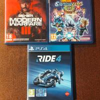 Call of duty MW3, Dragonball sparking zero e ride4