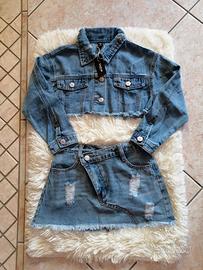 Completo bambina due pezzi giacca e gonna - NUOVO