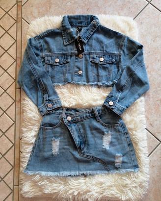 Completo bambina due pezzi giacca e gonna - NUOVO