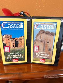 Due vhs su castelli di Mantova e Sermoneta 