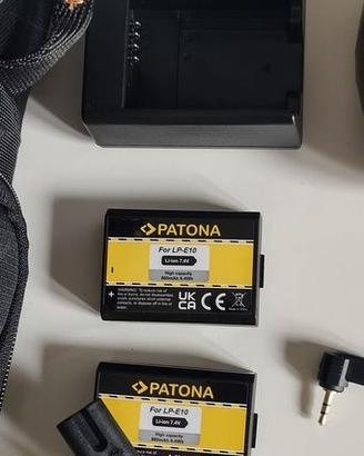 Battery Grip x Canon + 2 Batterie LP-E10