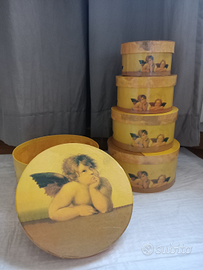 Set scatole decoro angeli NUOVE