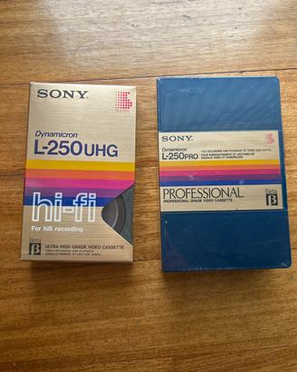 Videocassette Betamax L 250 pro uhg