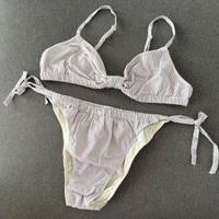 Costume bikini Calzedonia lilla e bianco