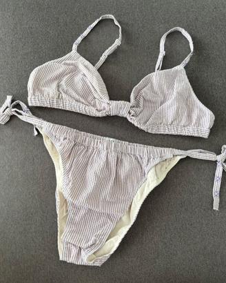 Costume bikini Calzedonia lilla e bianco
