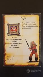 Elfo HeroQuest Scheda Personaggio MB 1990