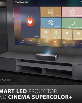 viewsonic x1000-4k proiettore a muro