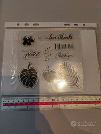 Fustelle per big shot e clear stamp. Scrapbooking